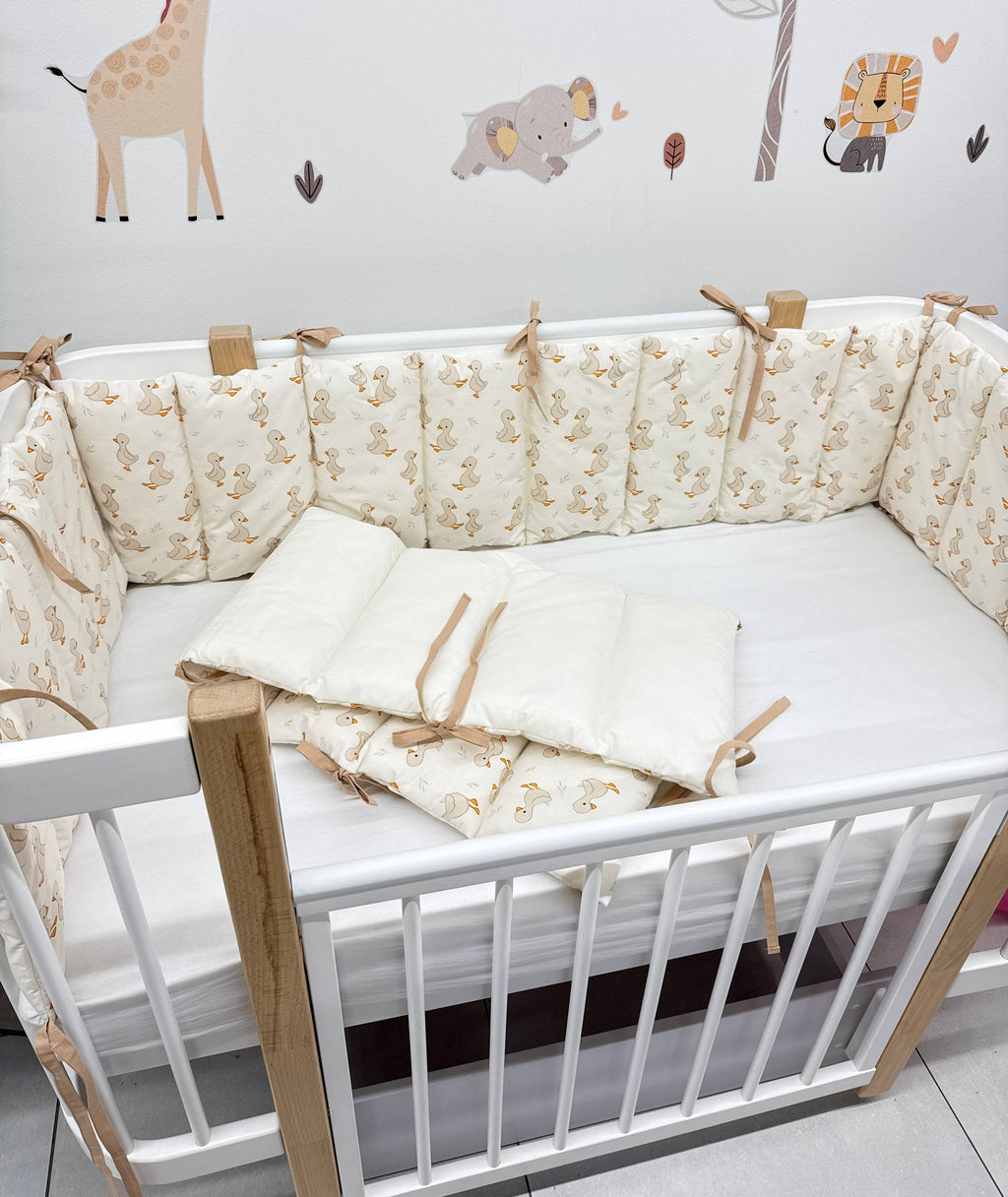 Apărătoare adorabile print rățuște 120/60cm