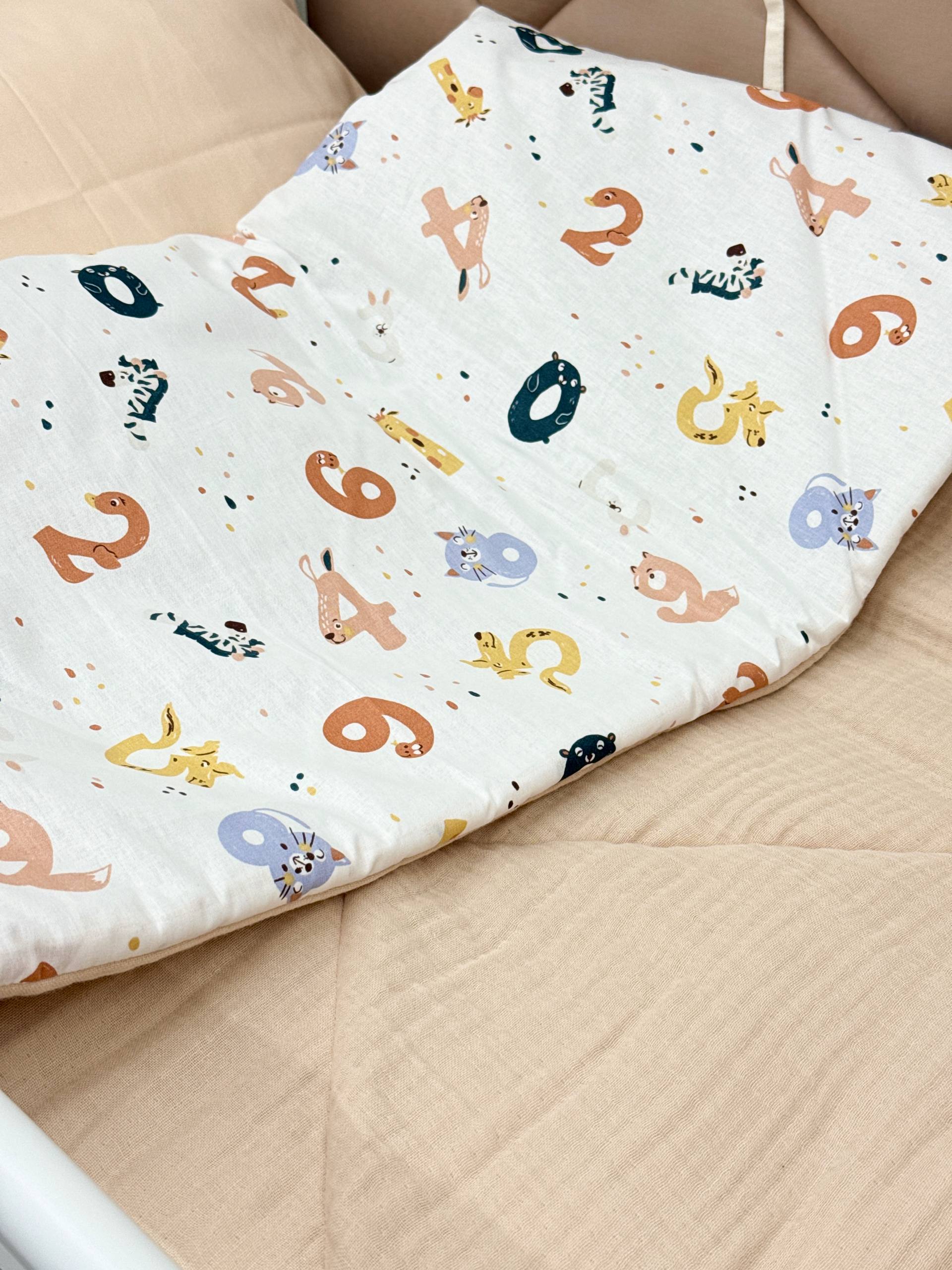 Plapumă pentru copii 110 × 140 cm din muselină