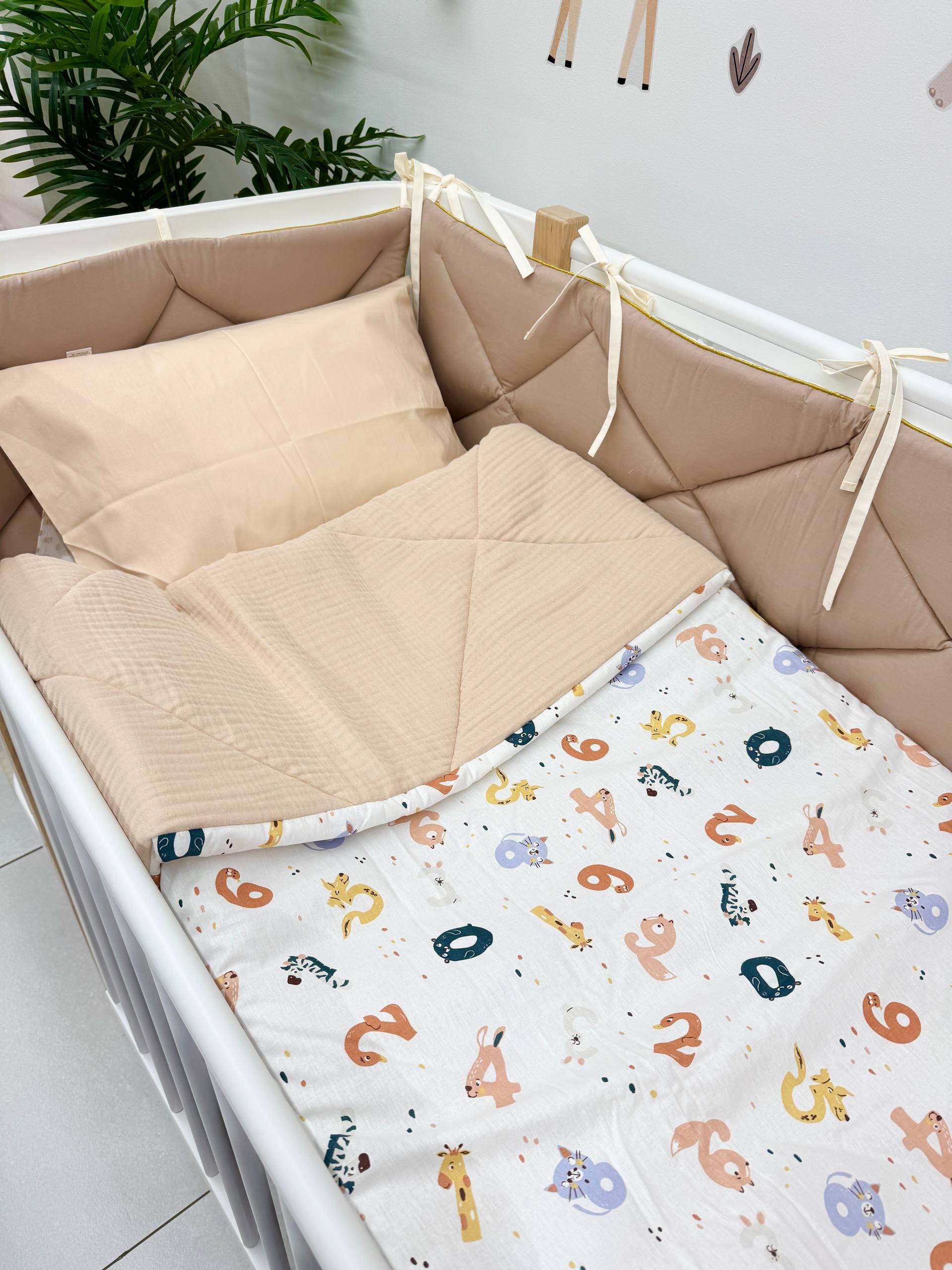 Plapumă pentru copii 110 × 140 cm din muselină