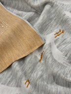 Păturică cu Desen Cocostârc Tricot 80×100 cm