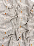 Păturică cu Desen Cocostârc Tricot 80×100 cm