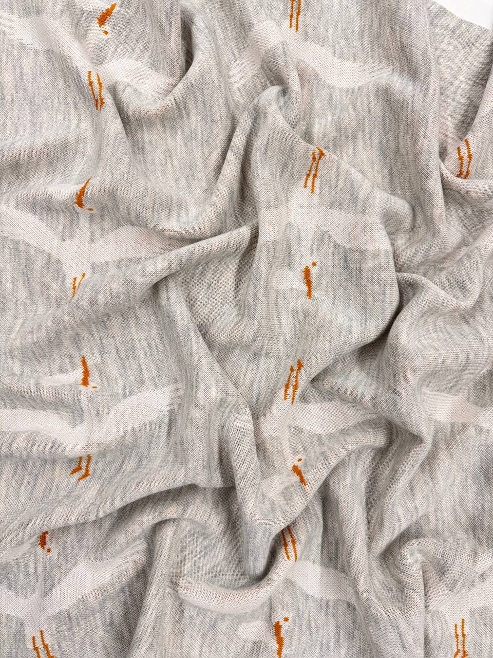 Păturică cu Desen Cocostârc Tricot 80×100 cm