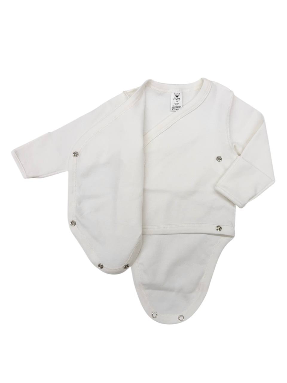 Body kimono cu mânecă lungă 0-3 luni
