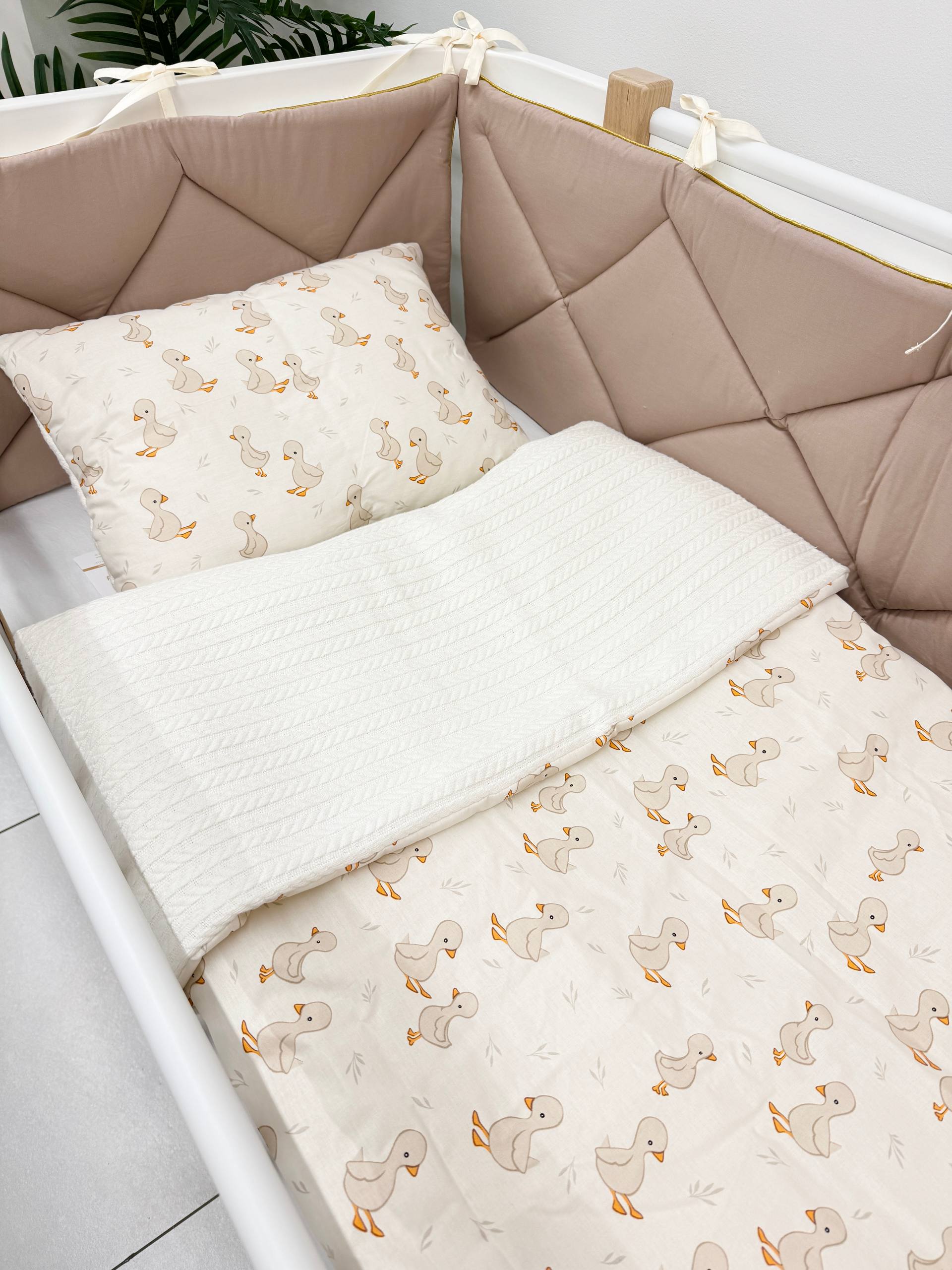 Set pernă cu plapumă pentru copii rățuște