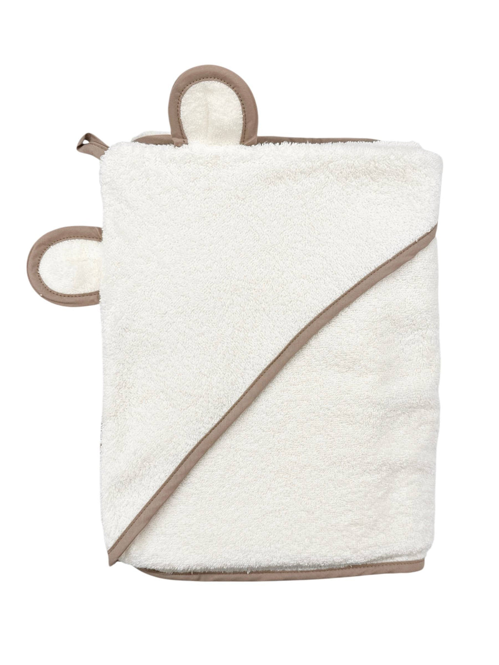 Prosop urechi ursuleț din bumbac natural 95x95 cm