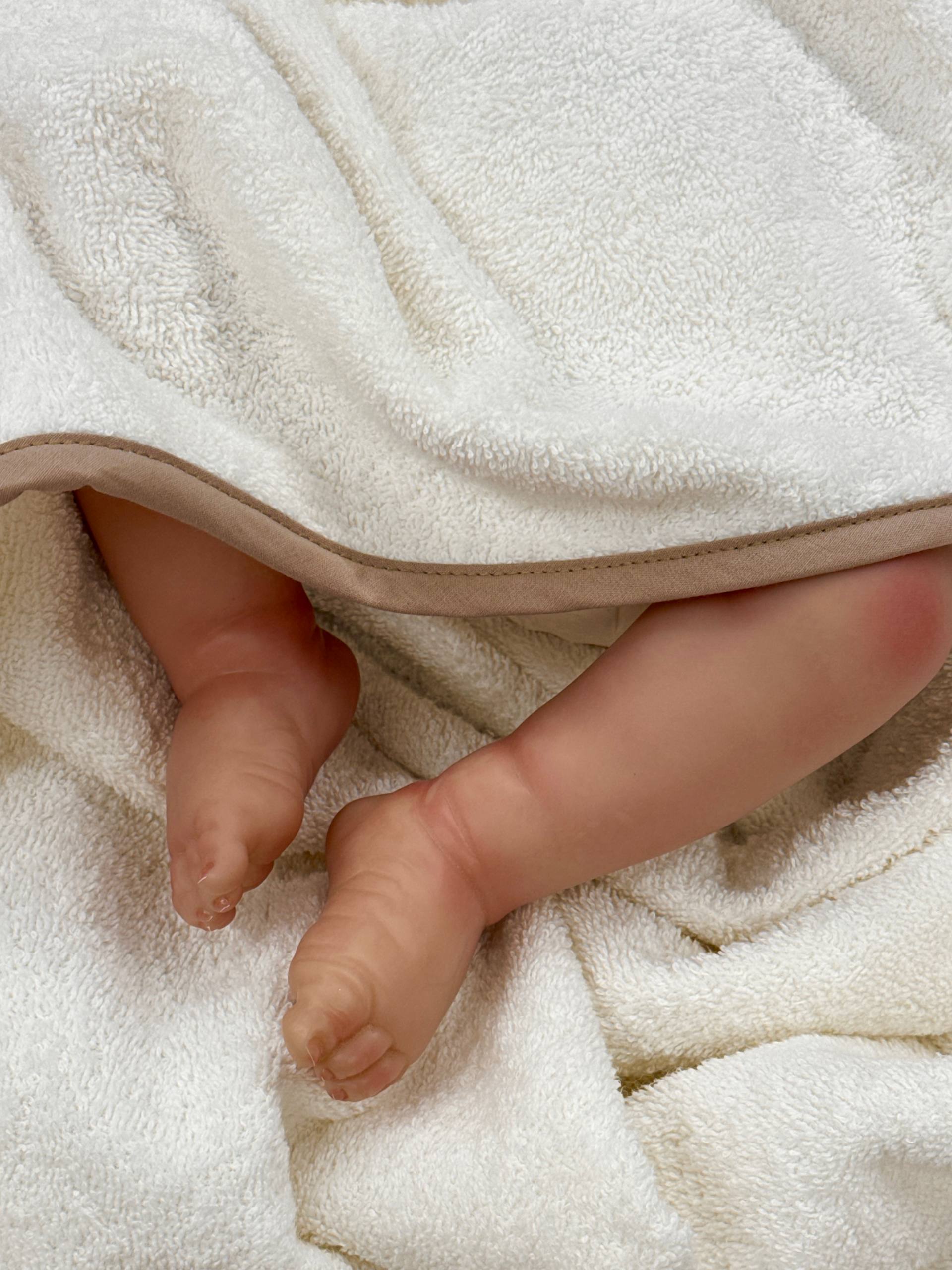 Prosop urechi ursuleț din bumbac natural 95x95 cm