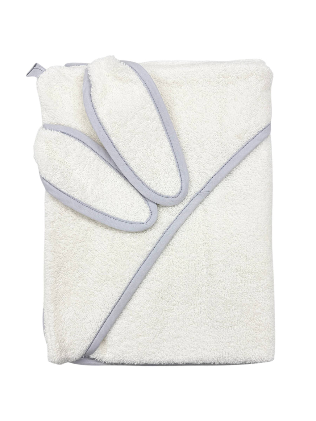Prosop din mahra 95 × 95 cm cu urechi de iepuraș - IlincaStyle