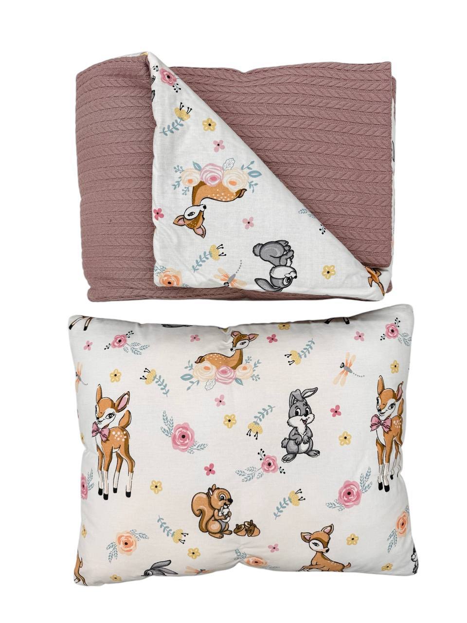 Set Plapumă și Pernă din Stofe Naturale