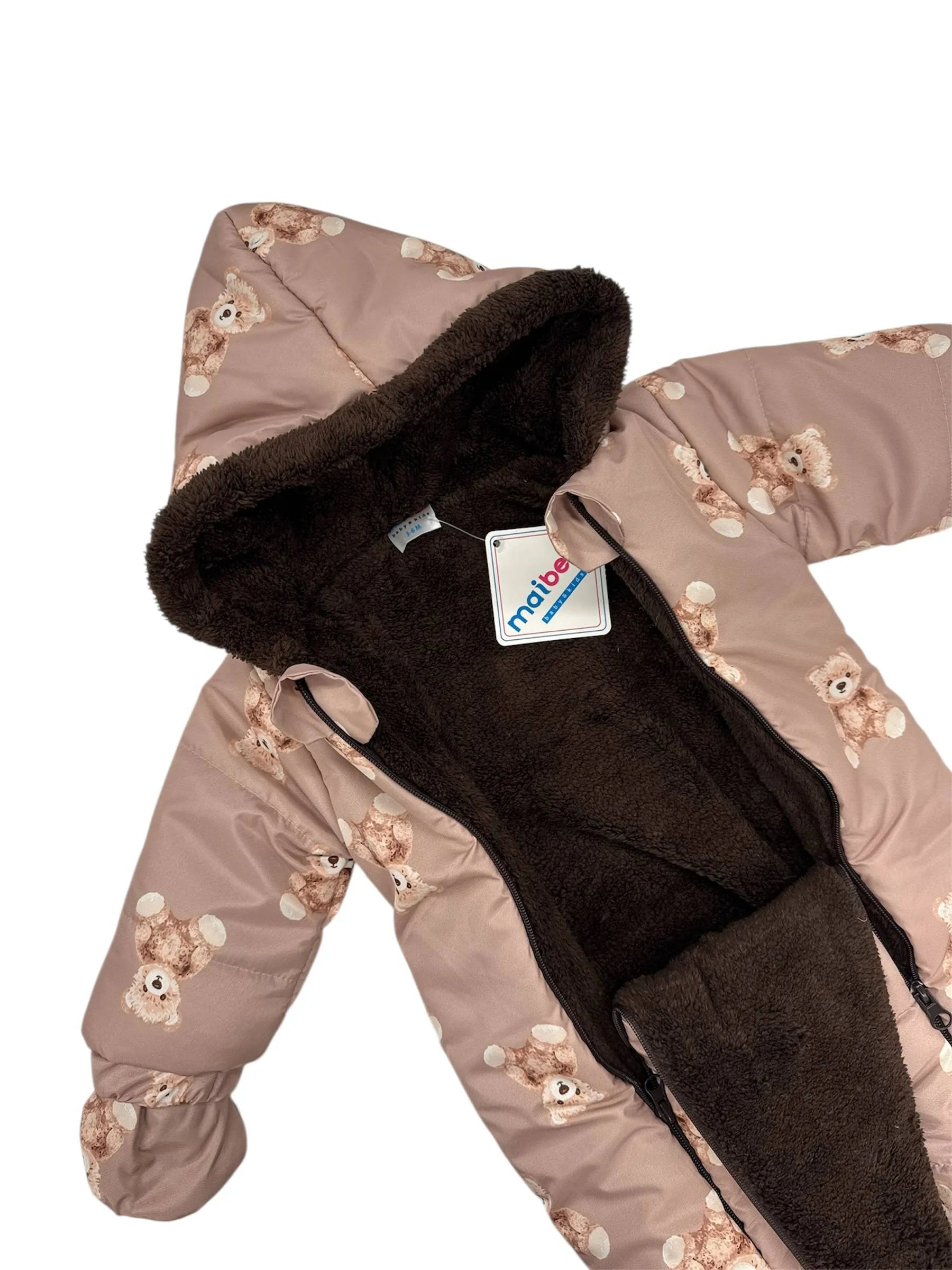 Salopeta sezon rece cu print ursuleți