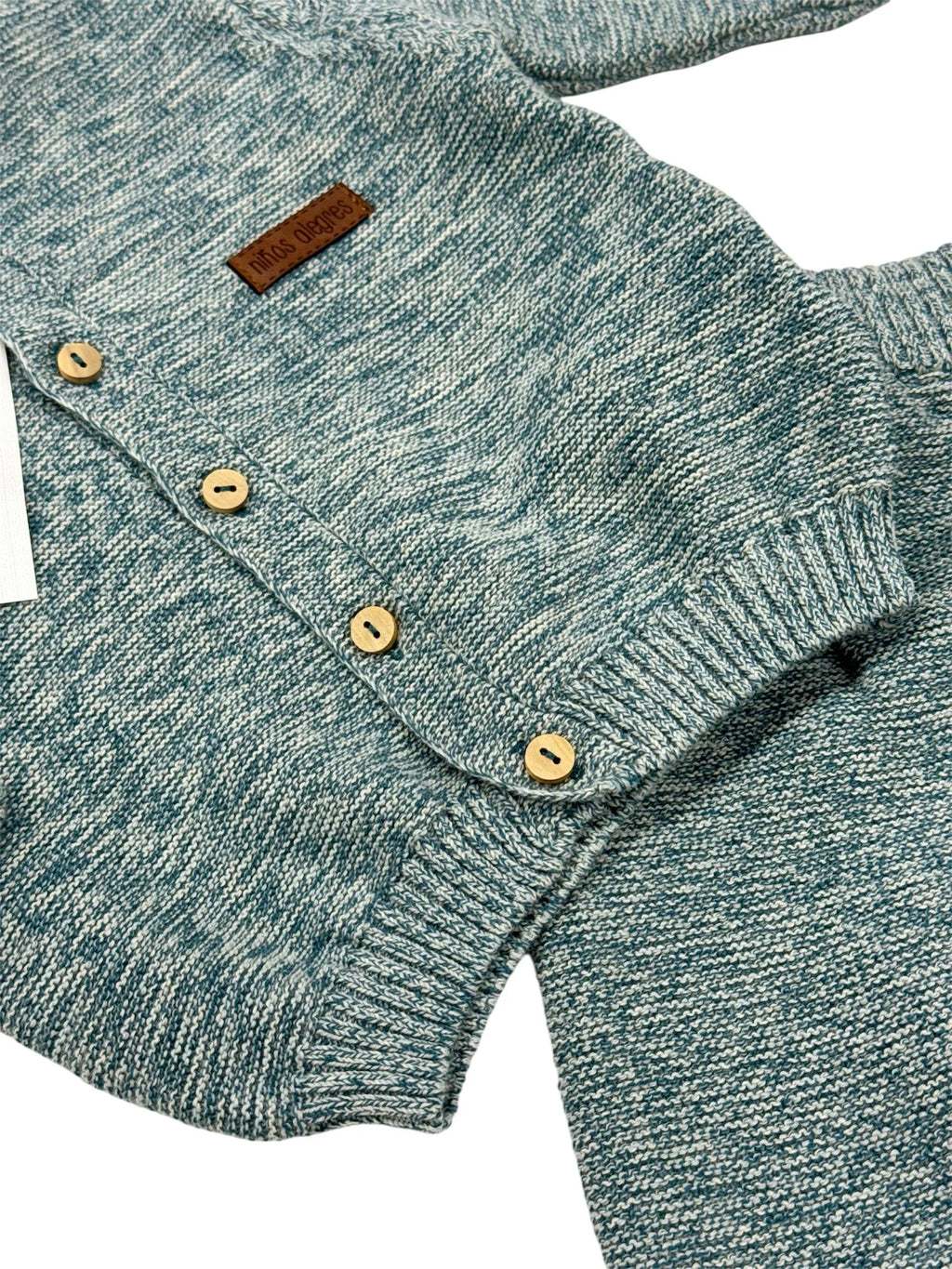 Costumaș tricotat Bebeluși cu Cardigan