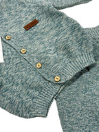 Costumaș tricotat Bebeluși cu Cardigan