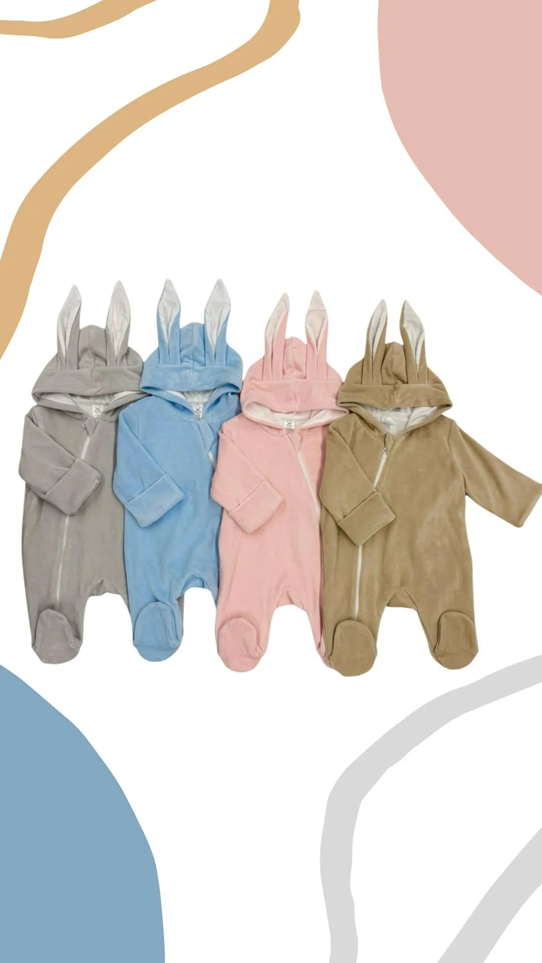 Salopetă iepuraș dublă