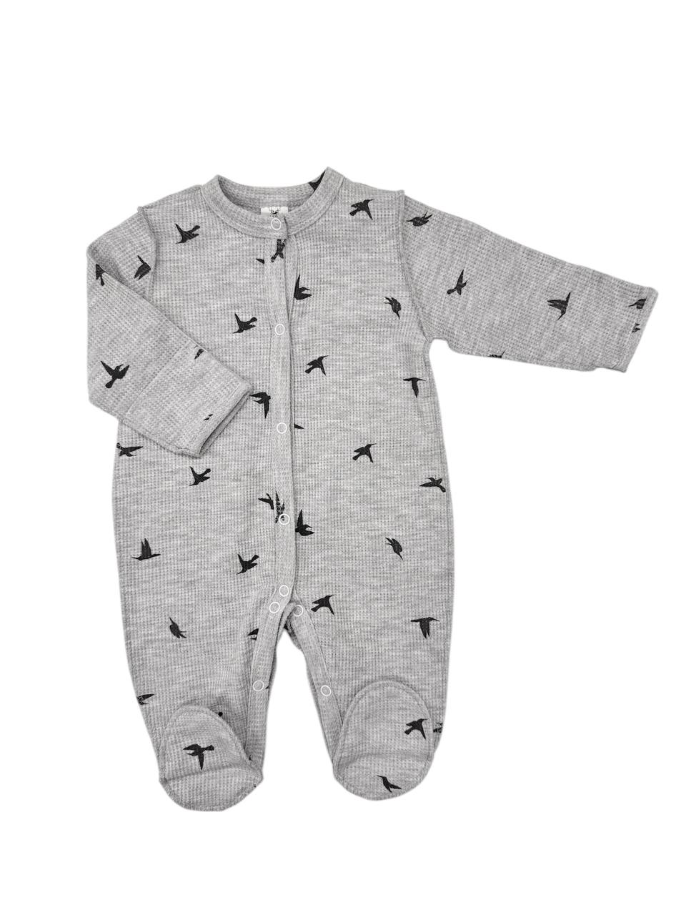 Salopetă din stofă Gofra 0-3 luni