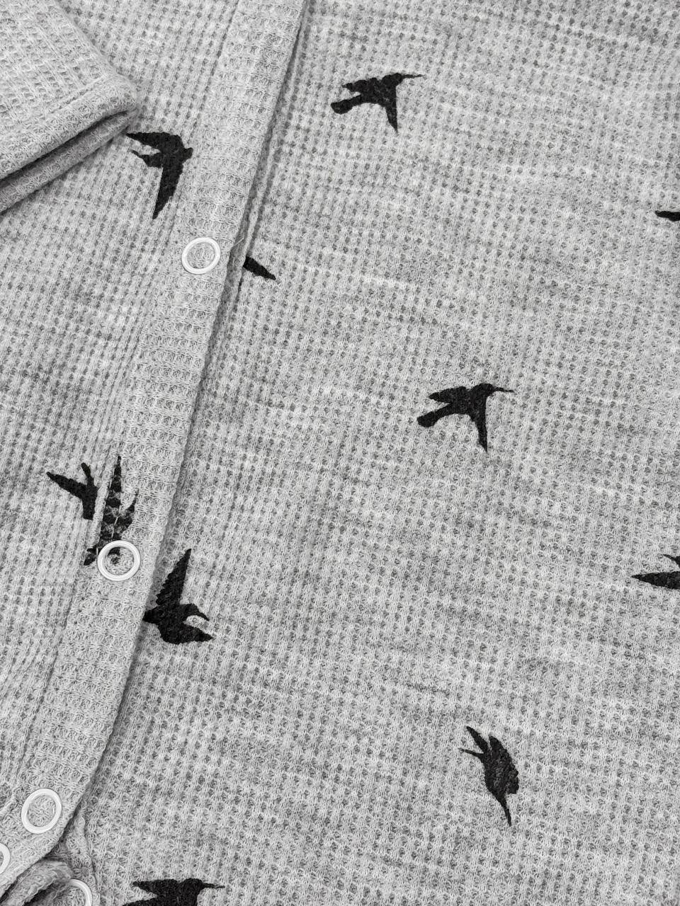 Salopetă din stofă Gofra 0-3 luni