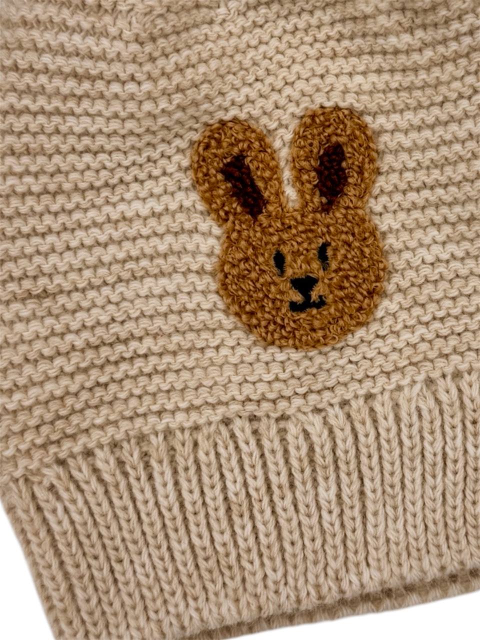 Căciuliță pentru nou-născuți cu iepuraș