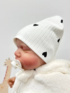 Căciuliță nou născuți buline