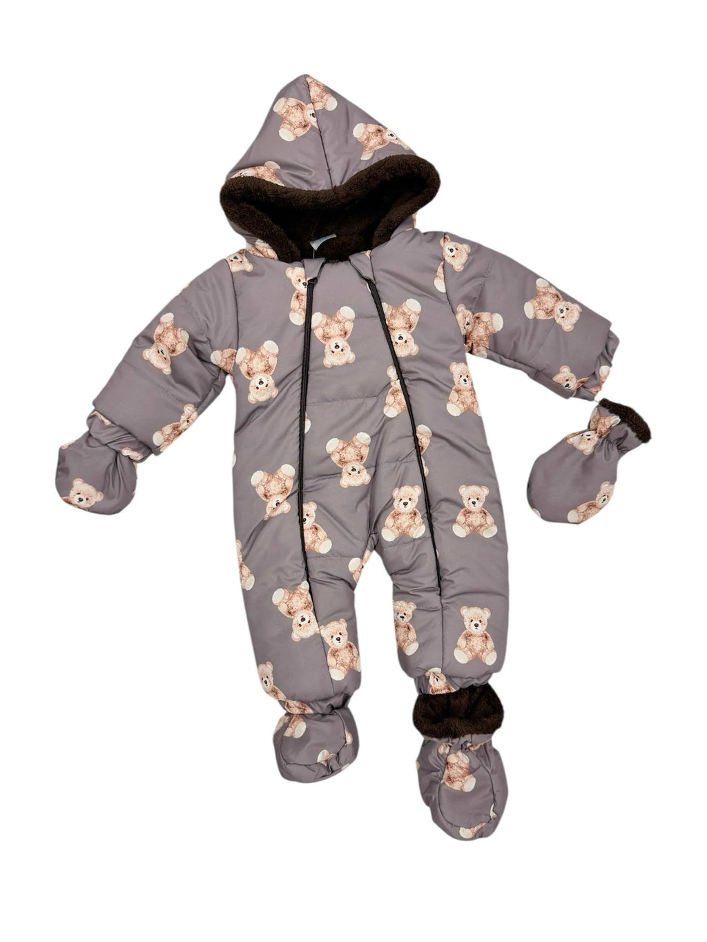 Salopeta sezon rece cu print ursuleți