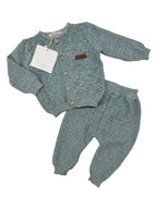 Costumaș tricotat Bebeluși cu Cardigan