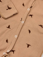 Salopetă din stofă Gofra 0-3 luni