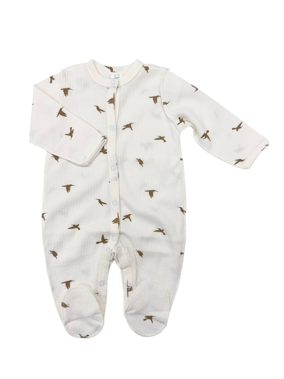 Salopetă din stofă Gofra 0-3 luni