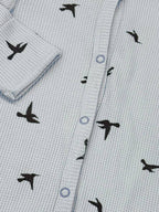 Salopetă din stofă Gofra 0-3 luni