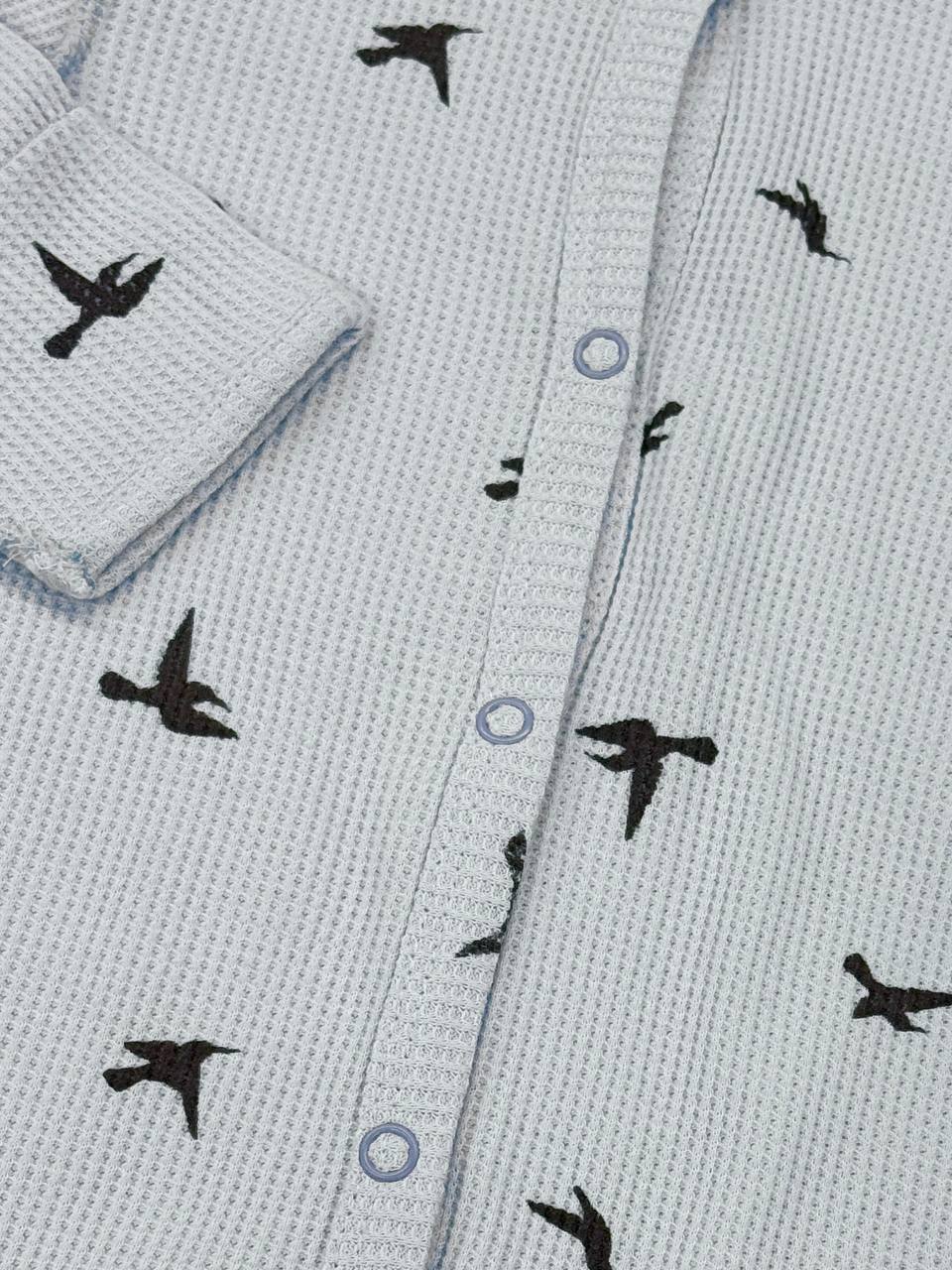 Salopetă din stofă Gofra 0-3 luni