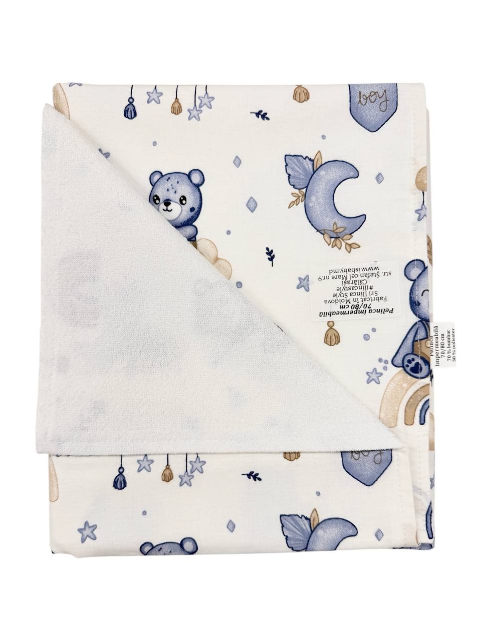 Pelincă Impermeabilă 70x80 cm – Protecție și Confort pentru Bebeluși