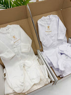 Set Nou-Născuți 0-3 Luni – Alb și Crem