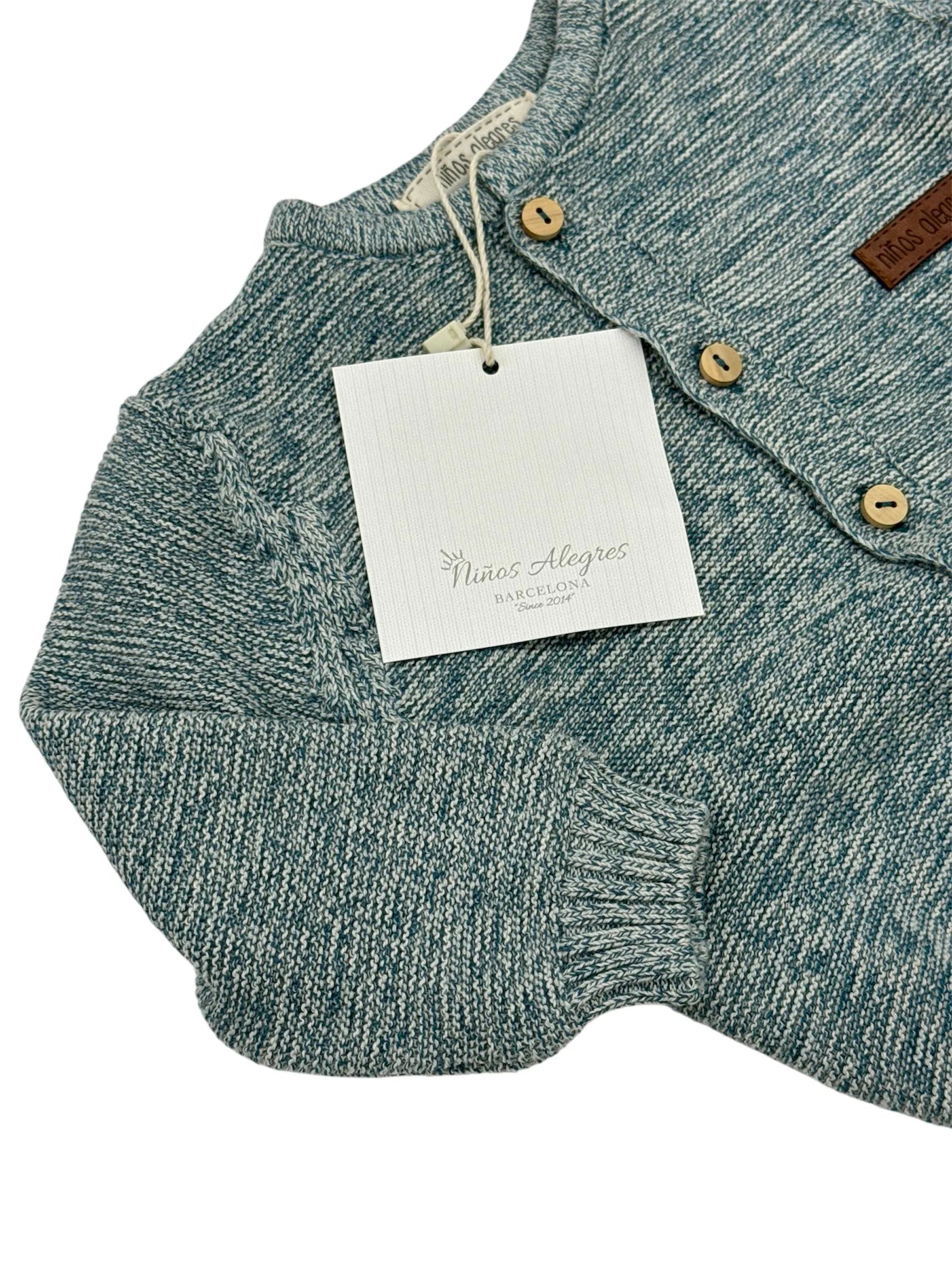 Costumaș tricotat Bebeluși cu Cardigan