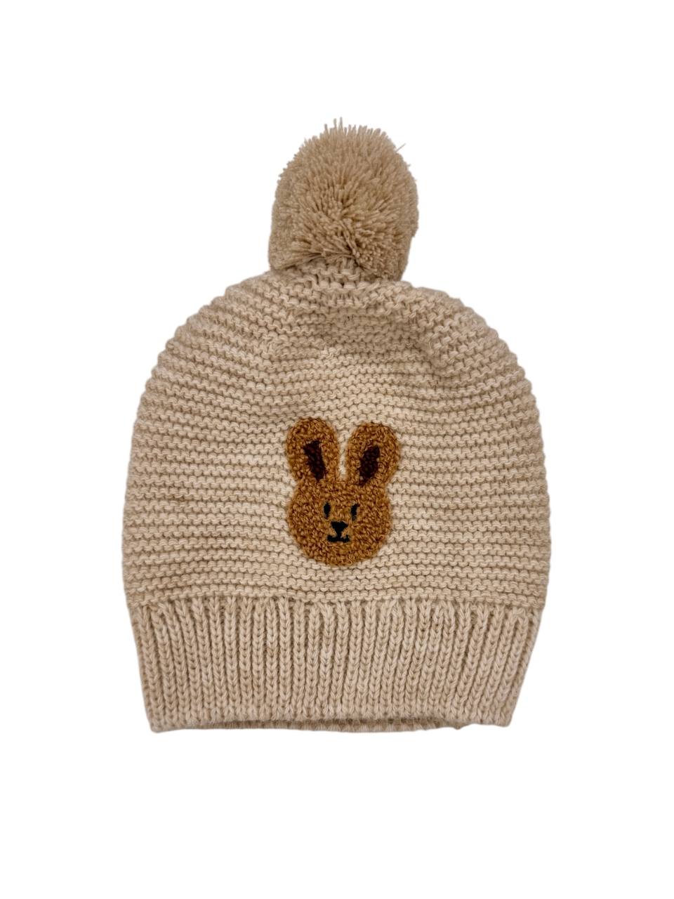 Căciuliță pentru nou-născuți cu iepuraș