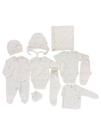 Set Nou-Născuți 0-3 Luni – Alb și Crem