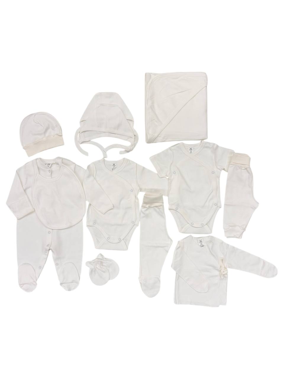 Set Nou-Născuți 0-3 Luni – Alb și Crem