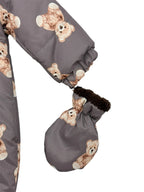 Salopeta sezon rece cu print ursuleți