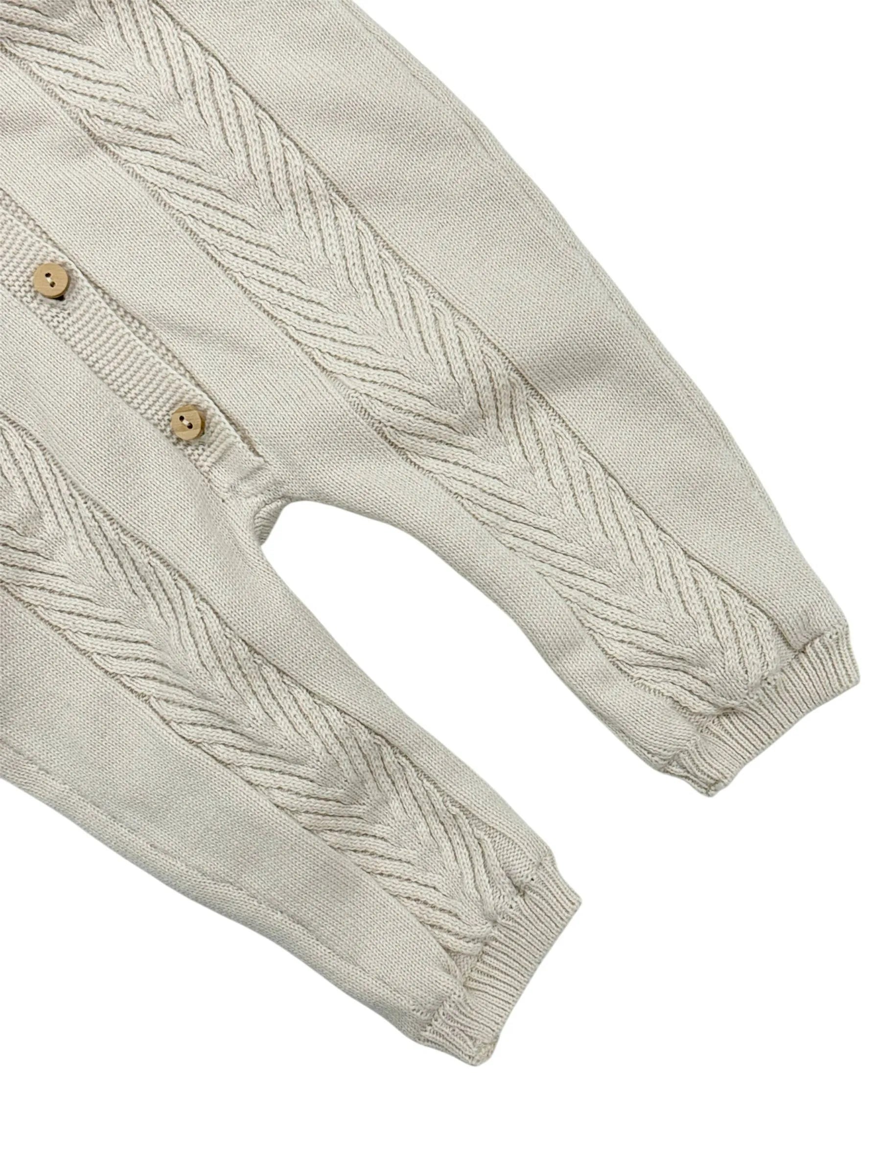 Salopetă cu Glugă Bej