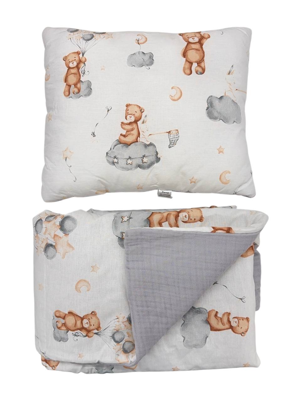 Plapumă Matlasată Ursuleț 120x100 cm