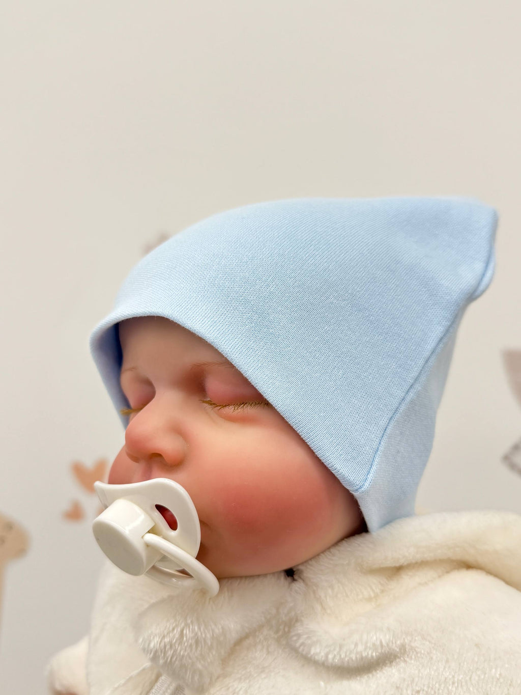 Căciulițe nou născuți duble - protecție și căldură pentru bebeluși