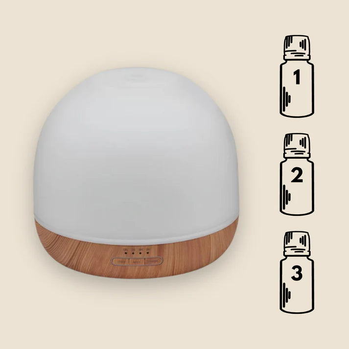 Set Difuzor Pro Glass Aromaterapie cu 3 Uleiuri